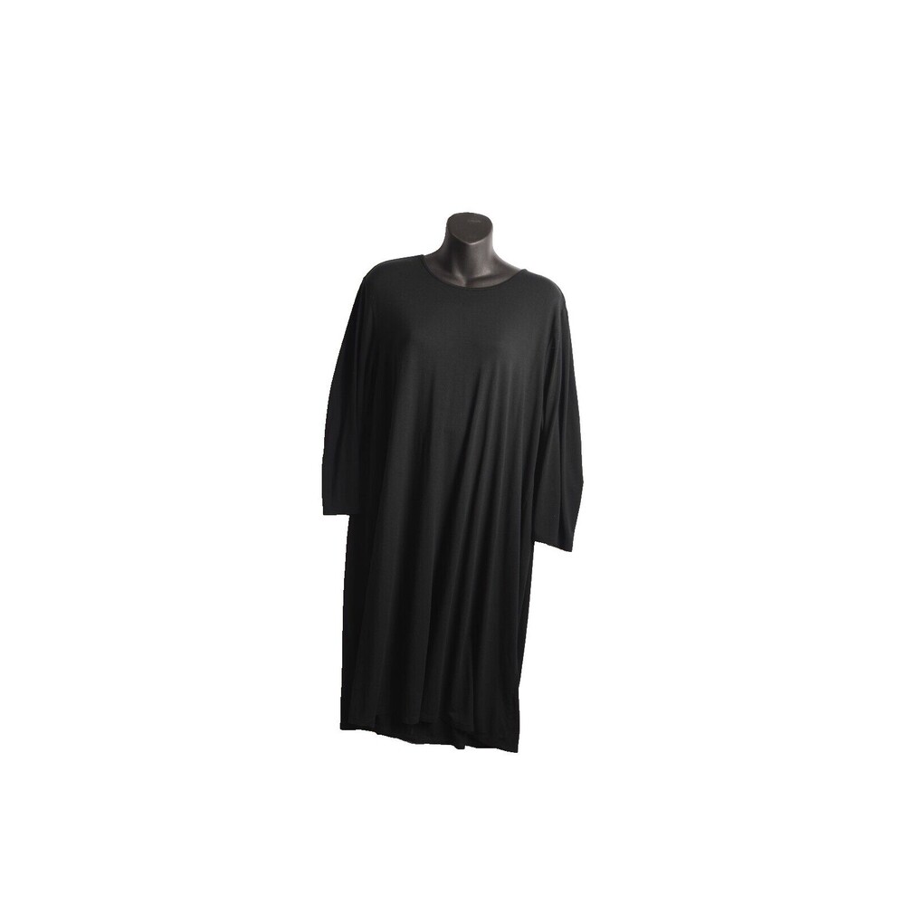 J. Jill Wearever Collection XL Solid Black Keyhole Back Stretchy Shift Dress